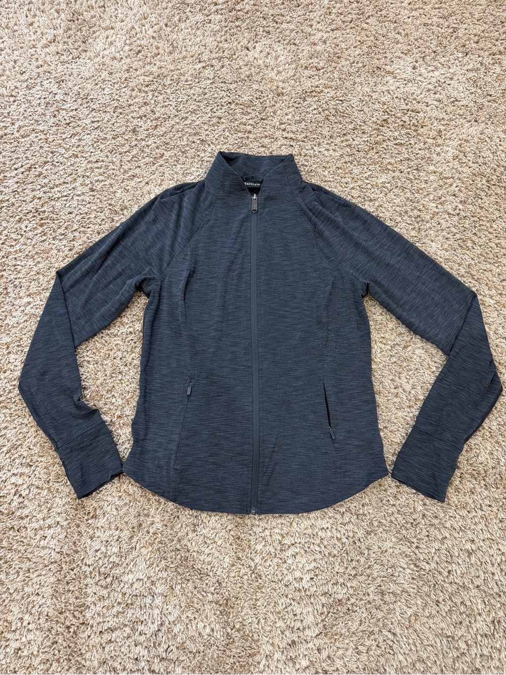 Athleta Dark Gray Salutation Jacket. Medium.